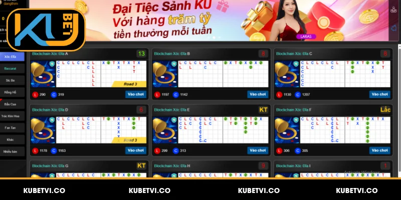 Điểm qua các trò chơi hot nhất tại Casino Kubet