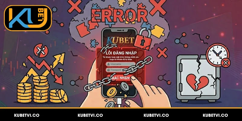 Lỗi Kubet thường gặp khi login tài khoản