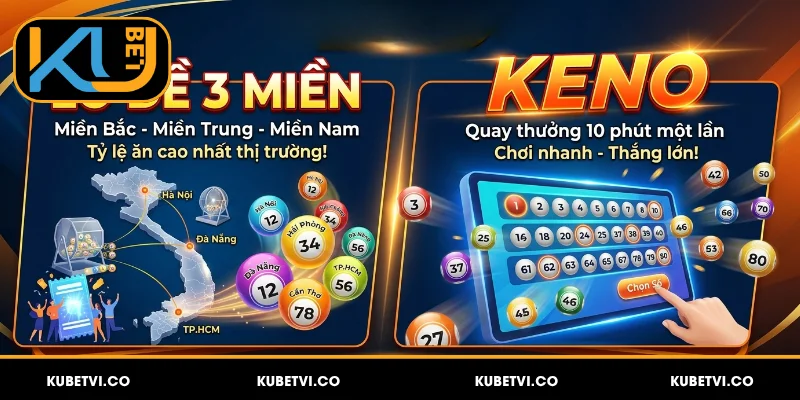 Xổ Số Kubet - Bùng Nổ Vận May, Thưởng Lớn Đang Chờ 3 Một số sản phẩm xổ số Kubet nổi bật đáng chọn 2026