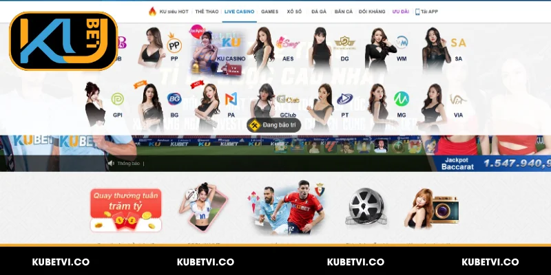 Tổng quan về sảnh Casino Kubet